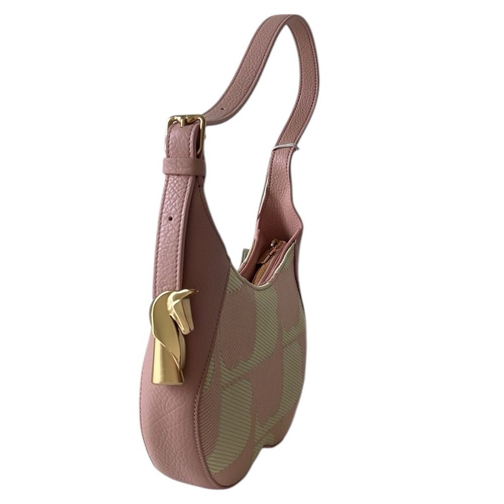 BURBERRY Small Chess Shoulder Bag - Blush/ Serbert - Picture 10 of 16